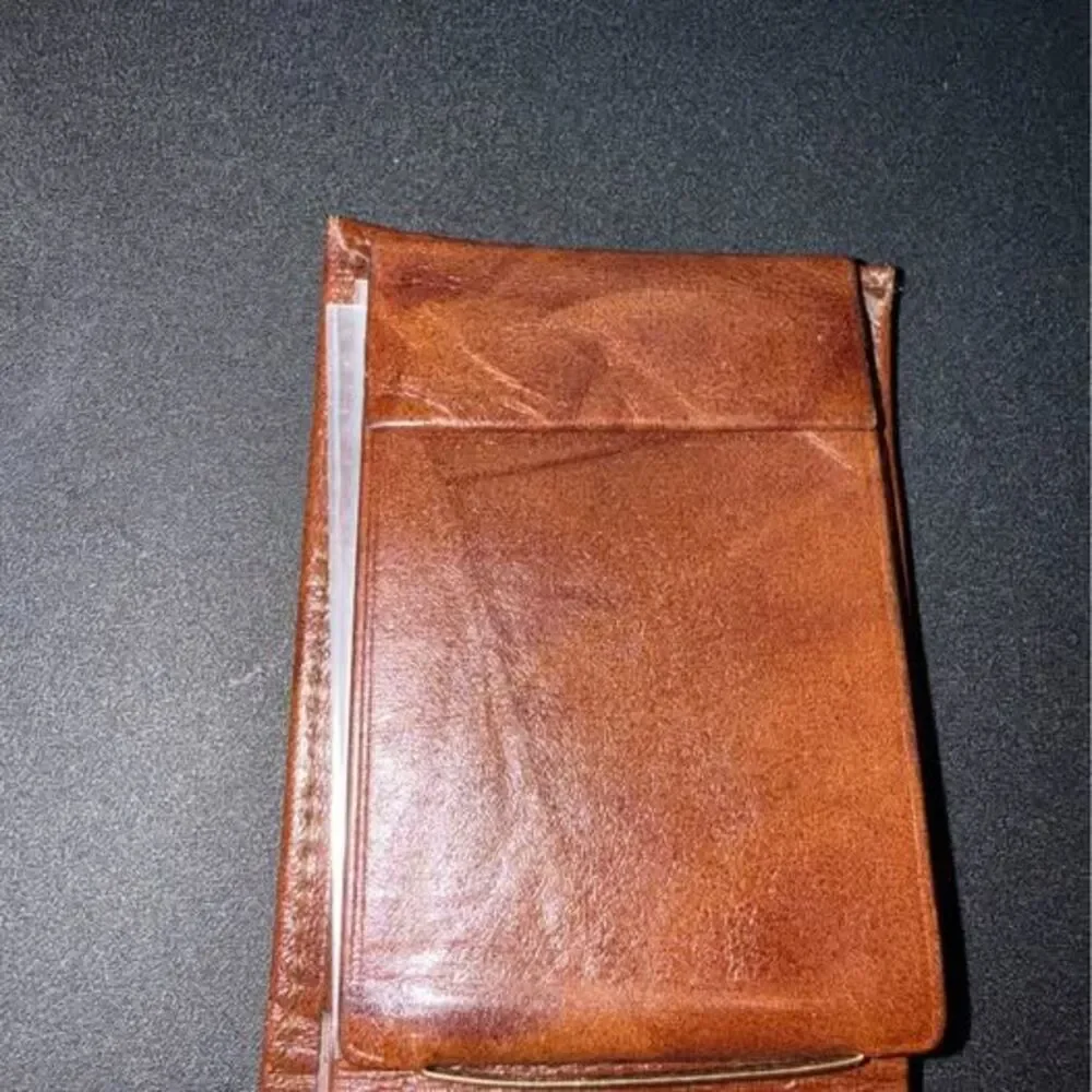 Vintage EK Leathergear Brown Heritage Cowhide Wallet | New Gentleman Billfold
